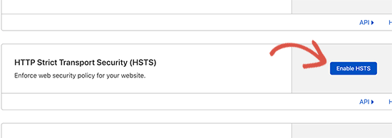 Enable HSTS on Cloudflare